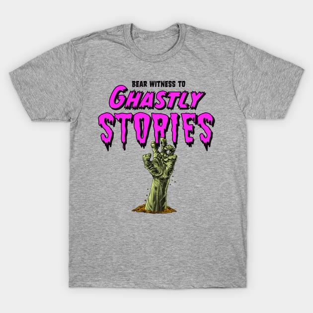 Ghastly Stories Zombie Graveyard Hand T-Shirt by GothicStudios